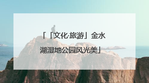 「文化·旅游」金水湖湿地公园风光美
