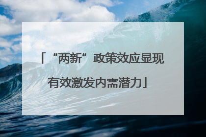 “两新”政策效应显现 有效激发内需潜力