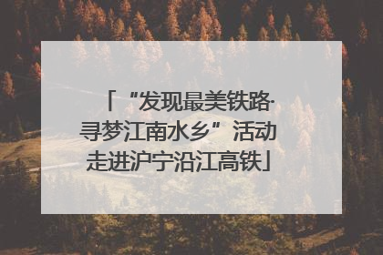 “发现最美铁路·寻梦江南水乡”活动走进沪宁沿江高铁