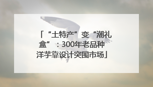 “土特产”变“潮礼盒”：300年老品种洋芋靠设计突围市场