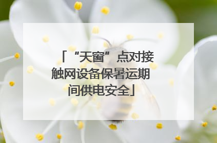 “天窗”点对接触网设备保暑运期间供电安全