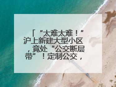 “太难太难！”沪上新建大型小区，竟处“公交断层带”！定制公交，又成“鸡肋”