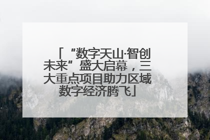 “数字天山·智创未来”盛大启幕，三大重点项目助力区域数字经济腾飞