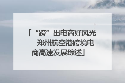 “跨”出电商好风光——郑州航空港跨境电商高速发展综述