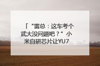 “雷总：这车考个武大没问题吧？”小米自研芯片让YU7会学习｜汽车科技