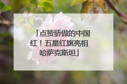 点赞骄傲的中国红！五星红旗亮相哈萨克斯坦