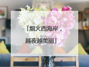 烟火西海岸，越夜越美丽