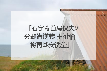 石宇奇首局仅失9分却遭逆转 王祉怡将再战安洗莹