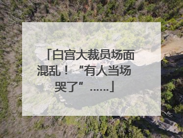 白宫大裁员场面混乱！“有人当场哭了”……