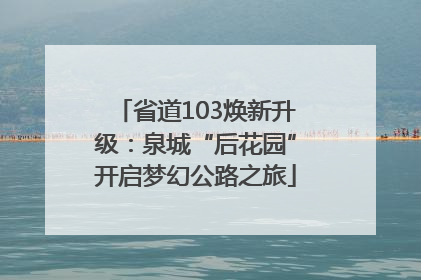 省道103焕新升级：泉城“后花园”开启梦幻公路之旅