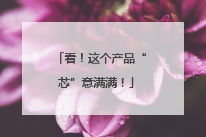 看！这个产品“芯”意满满！