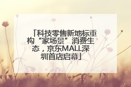 科技零售新地标重构“家场景”消费生态，京东MALL深圳首店启幕