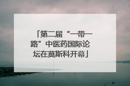 第二届“一带一路”中医药国际论坛在莫斯科开幕
