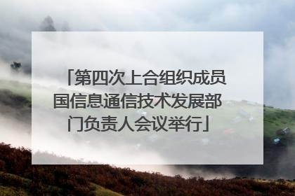 第四次上合组织成员国信息通信技术发展部门负责人会议举行