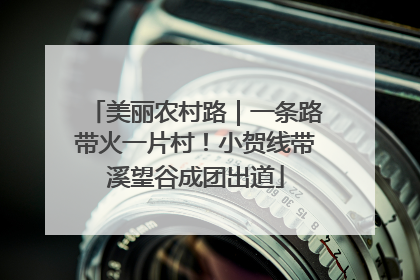美丽农村路｜一条路带火一片村！小贺线带溪望谷成团出道