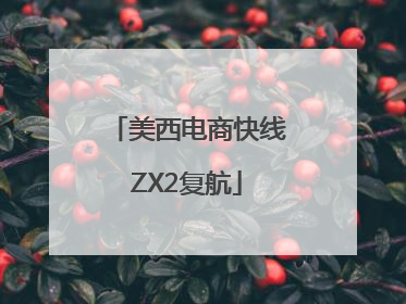 美西电商快线ZX2复航