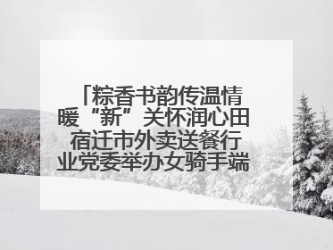 粽香书韵传温情 暖“新”关怀润心田 宿迁市外卖送餐行业党委举办女骑手端午主题活动
