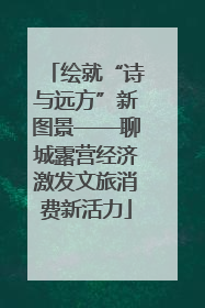 绘就“诗与远方”新图景——聊城露营经济激发文旅消费新活力