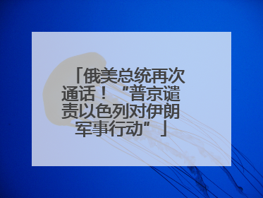 俄美总统再次通话！“普京谴责以色列对伊朗军事行动”
