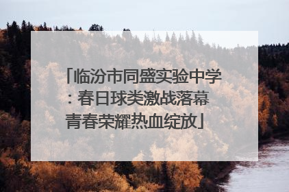 临汾市同盛实验中学：春日球类激战落幕 青春荣耀热血绽放