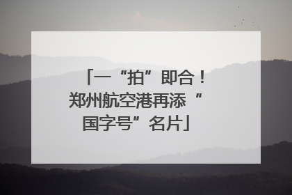 一“拍”即合！郑州航空港再添“国字号”名片
