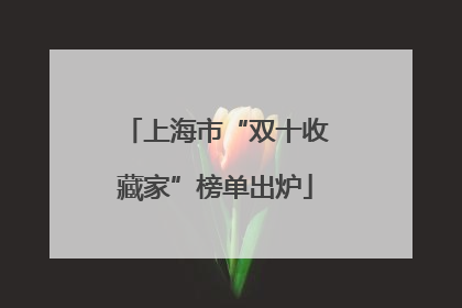 上海市“双十收藏家”榜单出炉