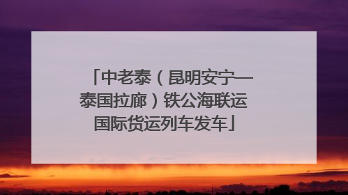 中老泰（昆明安宁—泰国拉廊）铁公海联运国际货运列车发车