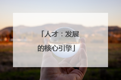 人才：发展的核心引擎