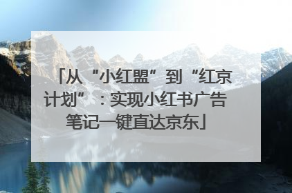 从“小红盟”到“红京计划”：实现小红书广告笔记一键直达京东