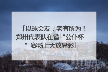 以球会友，老有所为！郑州代表队在省“公仆杯”赛场上大放异彩