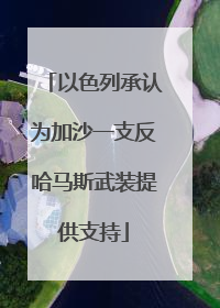 以色列承认为加沙一支反哈马斯武装提供支持
