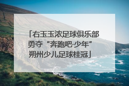 右玉玉浓足球俱乐部勇夺“奔跑吧·少年”朔州少儿足球桂冠