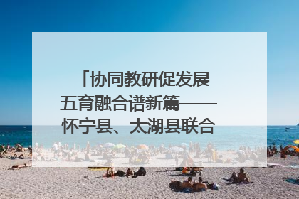 协同教研促发展 五育融合谱新篇——怀宁县、太湖县联合教研活动在月山镇中心学校成功举办
