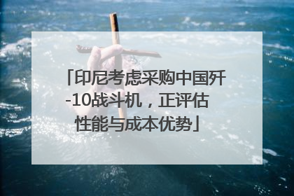 印尼考虑采购中国歼-10战斗机，正评估性能与成本优势