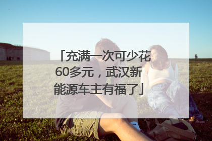 充满一次可少花60多元，武汉新能源车主有福了
