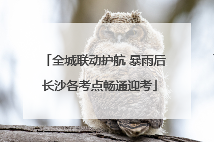 全城联动护航 暴雨后长沙各考点畅通迎考