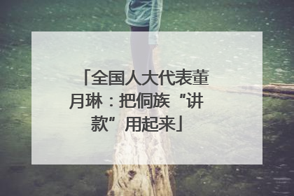 全国人大代表董月琳：把侗族“讲款”用起来