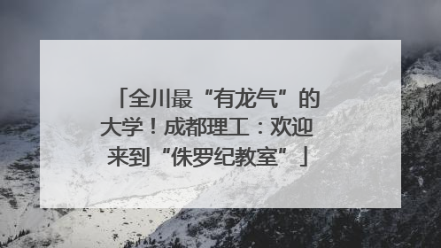 全川最“有龙气”的大学！成都理工：欢迎来到“侏罗纪教室”