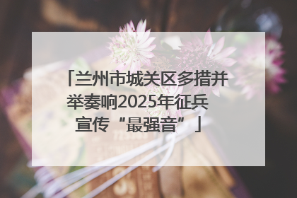 兰州市城关区多措并举奏响2025年征兵宣传“最强音”