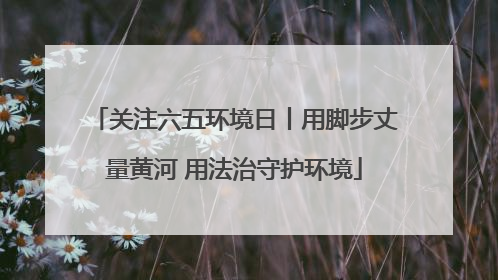 关注六五环境日丨用脚步丈量黄河 用法治守护环境