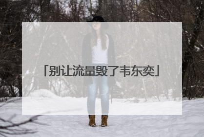 别让流量毁了韦东奕