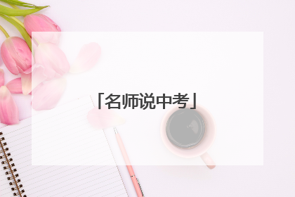 名师说中考