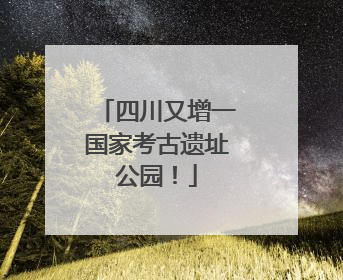 四川又增一国家考古遗址公园！