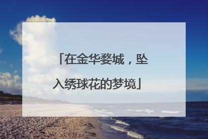在金华婺城，坠入绣球花的梦境