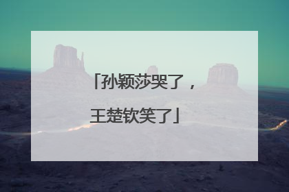 孙颖莎哭了，王楚钦笑了
