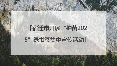 宿迁市开展“护苗2025”绿书签集中宣传活动