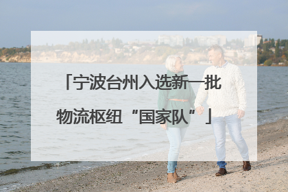 宁波台州入选新一批物流枢纽“国家队”