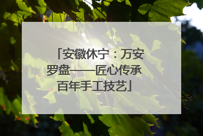 安徽休宁：万安罗盘——匠心传承百年手工技艺