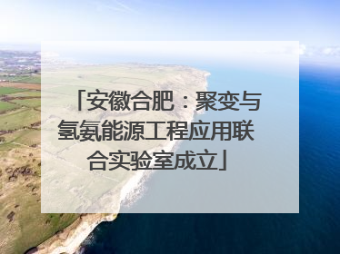 安徽合肥：聚变与氢氨能源工程应用联合实验室成立
