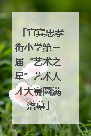宜宾忠孝街小学第三届“艺术之星”艺术人才大赛圆满落幕